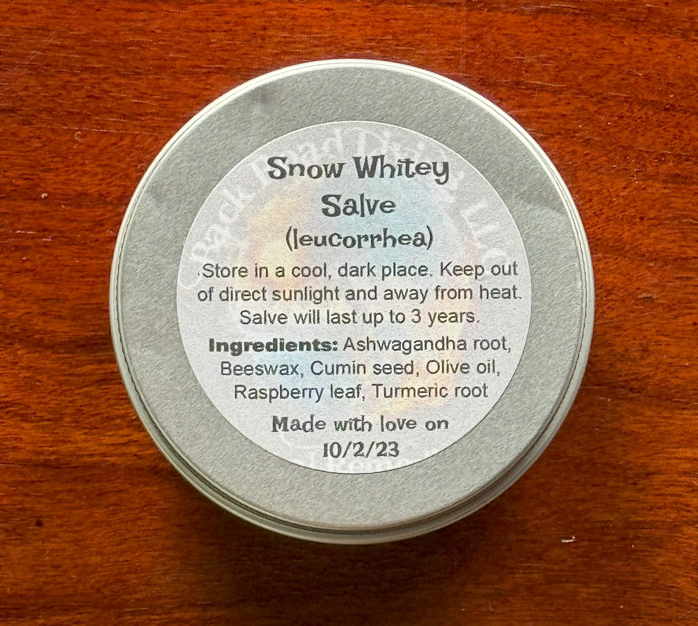 Back Raod Living LLC Snow Whitey Salve 