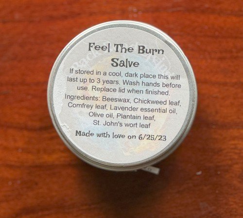 Back Road Living LLC Feel The Burn Salve by The Ox Shoppe