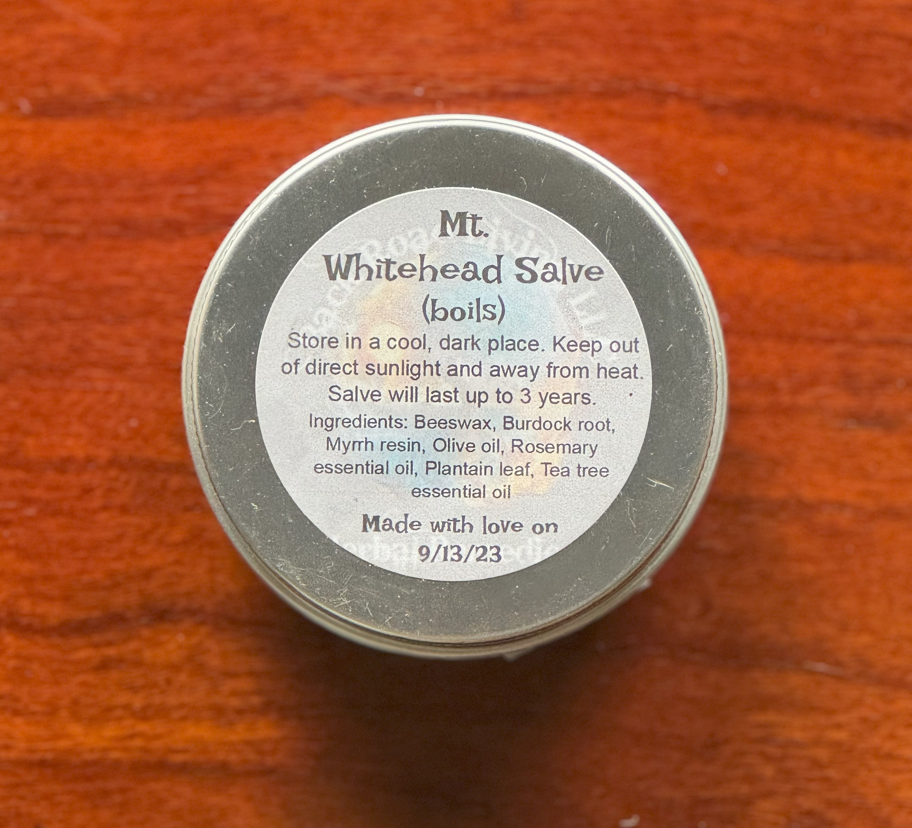 Back Road Living LLC Mt. Whitehead Salve