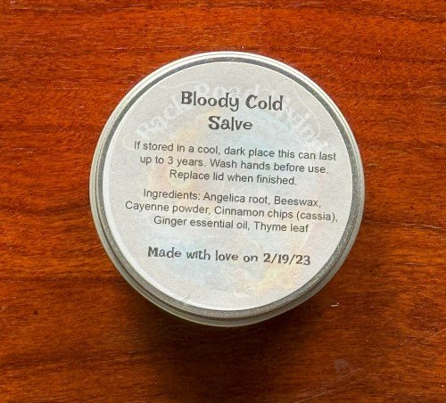 Back Road Living LLC Bloody Cold Salve by The Ox Shoppe